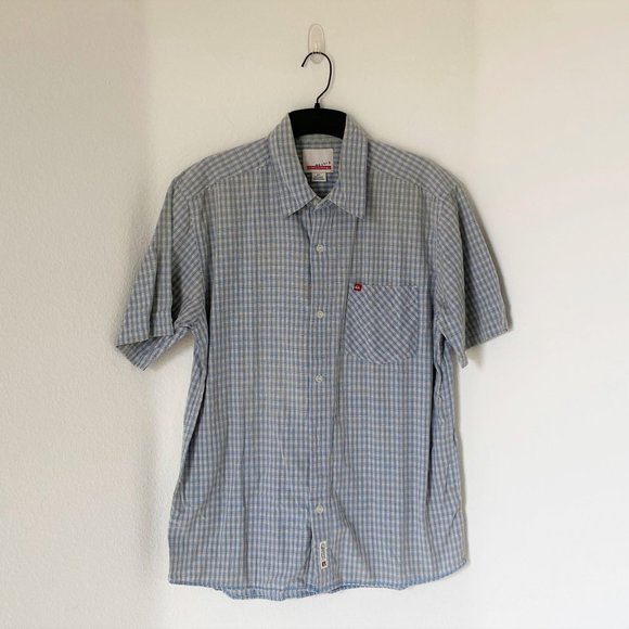 Quiksilver Other - QUICKSILVER - Vintage Men's Button Up Short Sleeve, Blue, Small